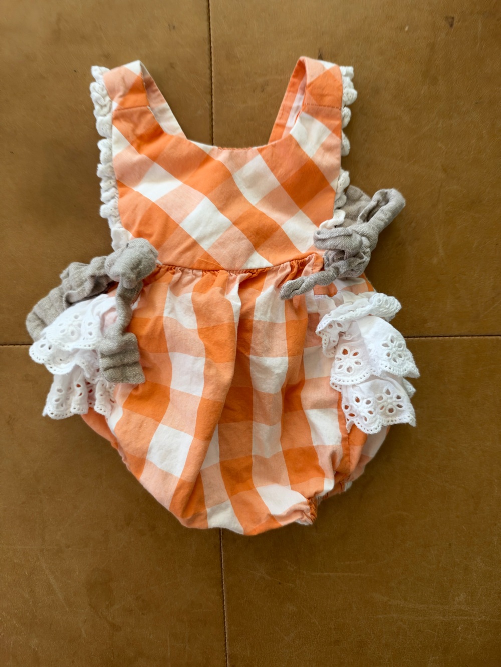 Ricrac & Ruffles Romper 0-3M